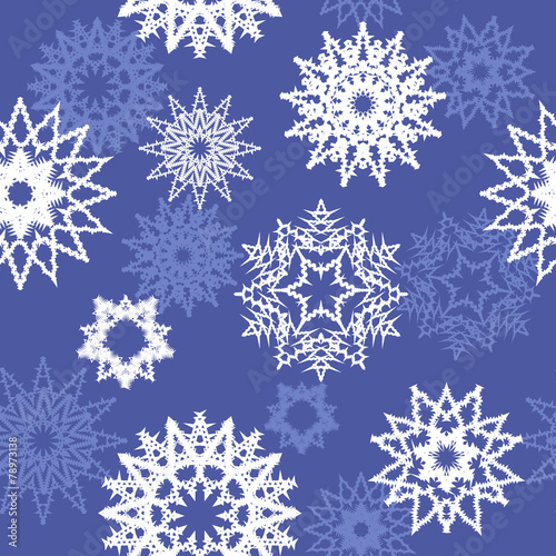 seamless background with snowflake