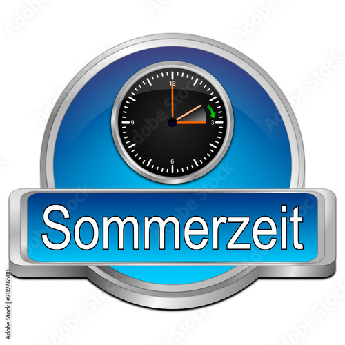 Zeitumstellung Sommerzeit Button