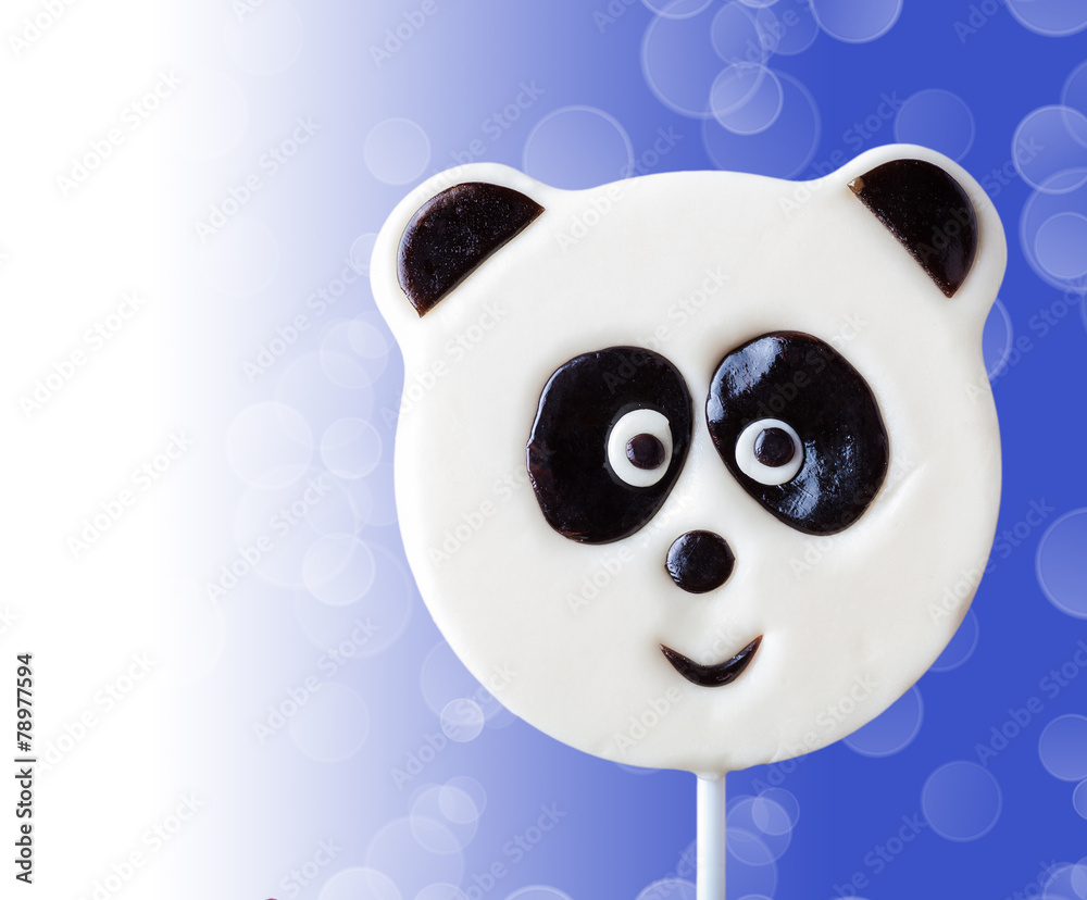 Fototapeta premium lollipop in the form of an panda