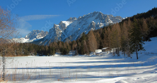 Rundweg am Lautersee, Winterlandschaft bei Mittenwald photo