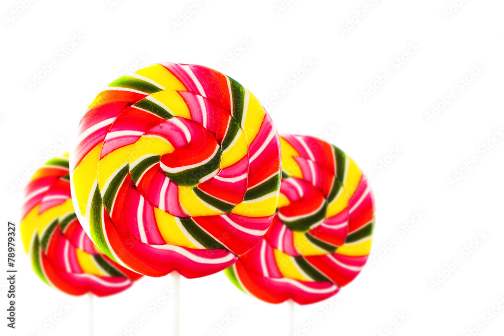 round colorful lollipop