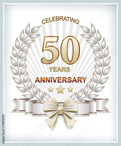 Anniversary postcard for 50 years