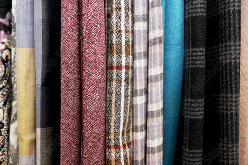 series of wool fabric