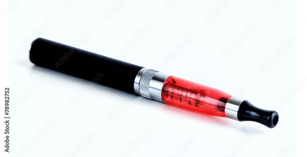 Electronic cigarette on white background