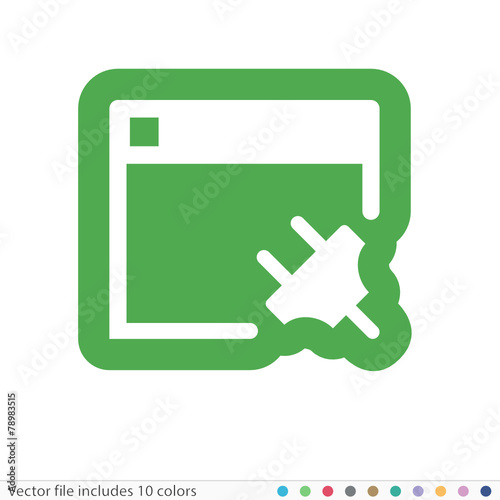 Sticker Icon - Vector file includes all colors