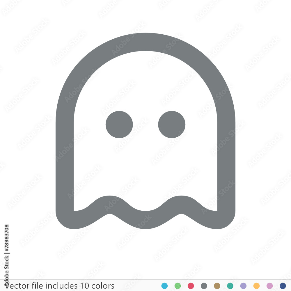 Fototapeta premium Sticker Icon - Vector file includes all colors