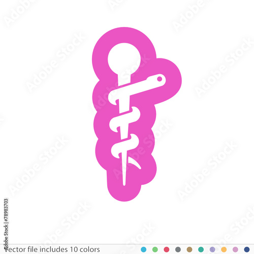 Sticker Icon - Vector file includes all colors