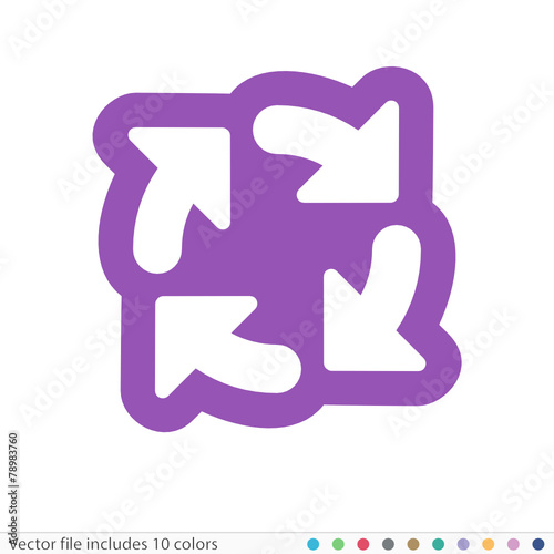 Sticker Icon - Vector file includes all colors