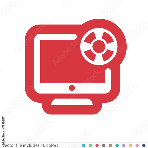 Sticker Icon - Vector file includes all colors