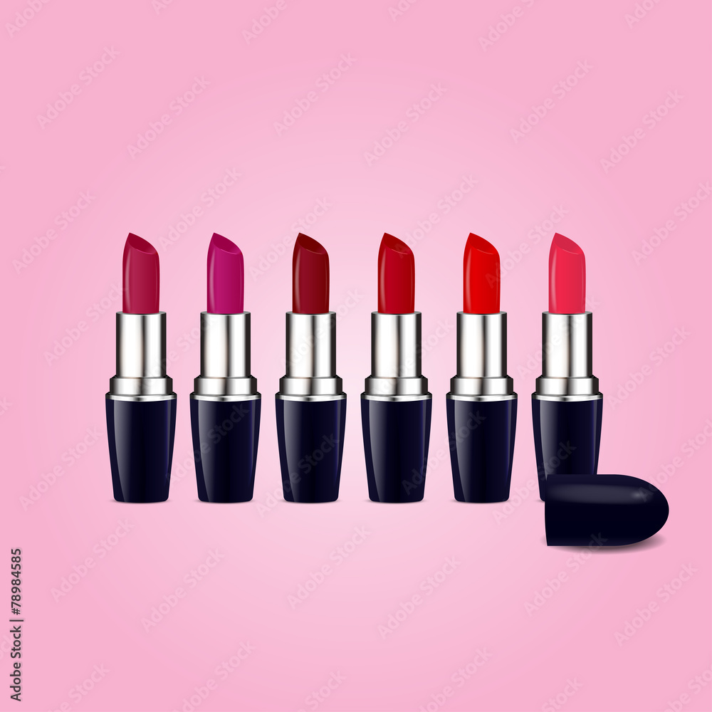 Obraz premium Colorful lipstick vector