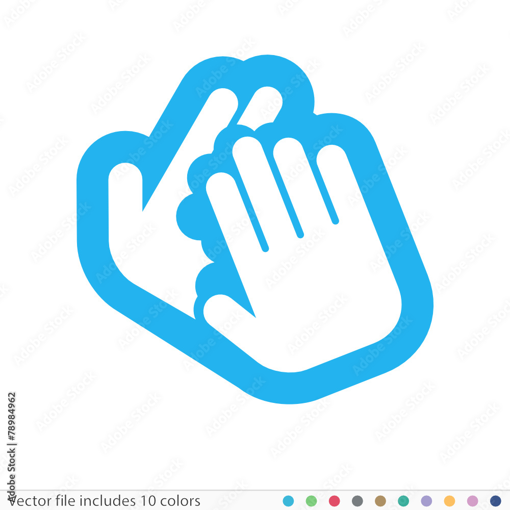 Fototapeta premium Sticker Icon - Vector file includes all colors