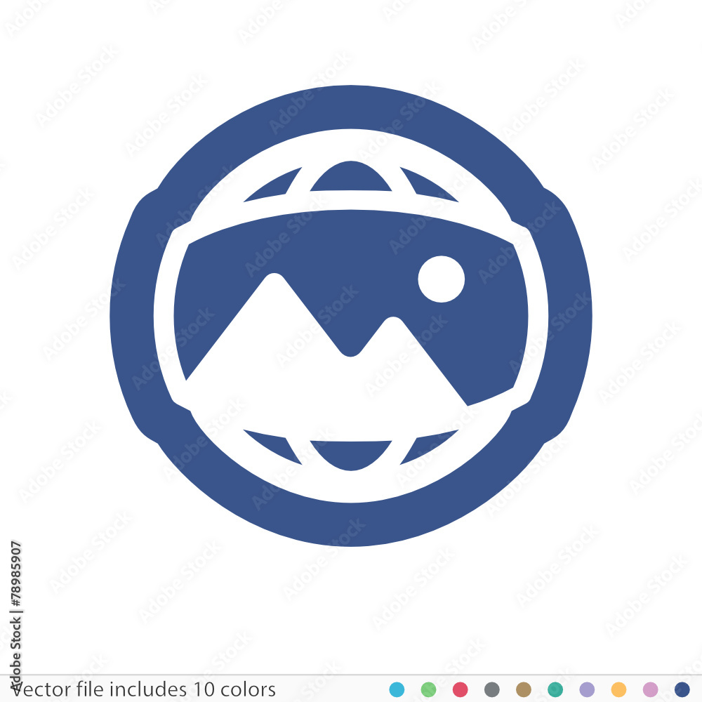 Obraz premium Sticker Icon - Vector file includes all colors