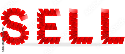 Sell folded paper sign