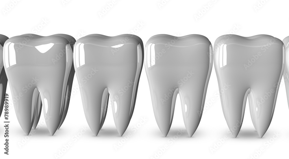 White teeth isolated White teeth isolated