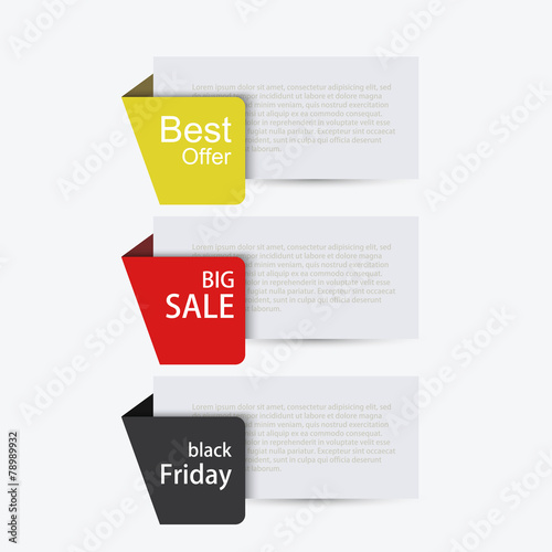 Vector modern sale banners set