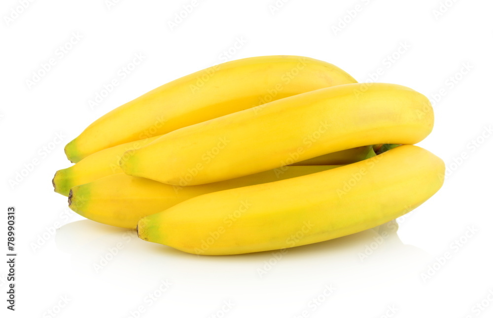 Group of bananas on white background Group of bananas on white background
