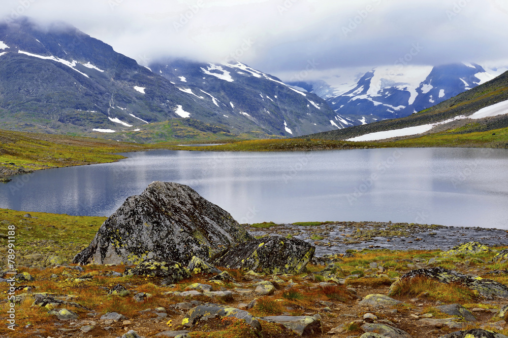 Norwegia ,  góry, krajobraz wiejski