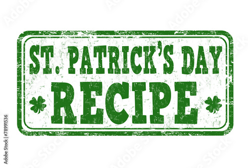 St. Patrick's Day recipe stamp