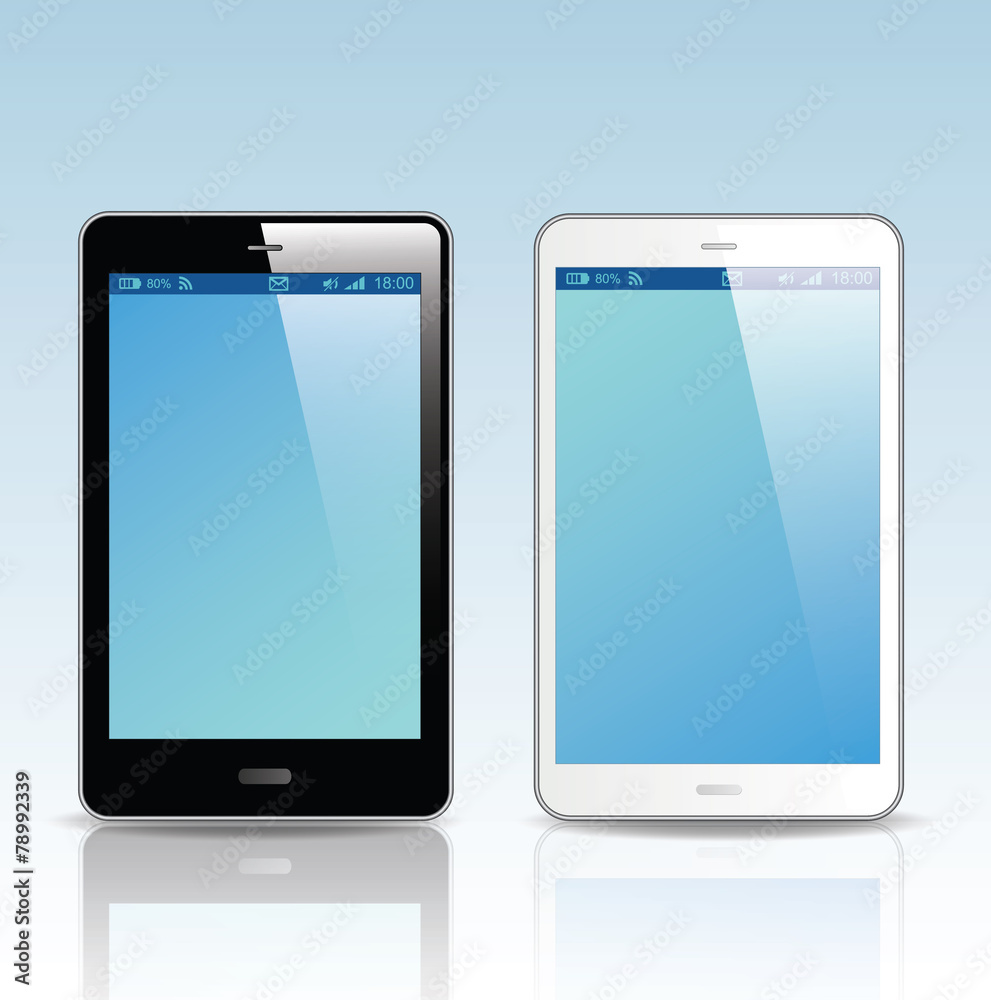 tablet pc computer and smart phone , Vector Illustration. tablet pc computer and smart phone , Vector Illustration.