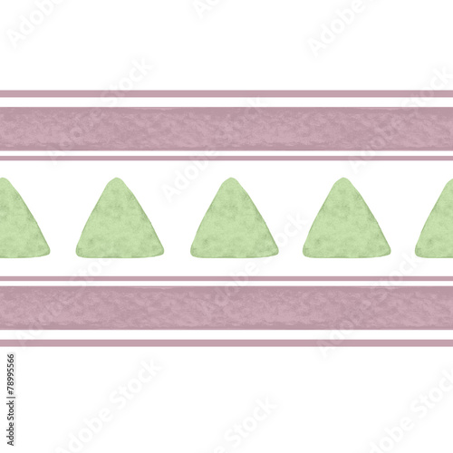 Seamless pattern with watercolor triangles