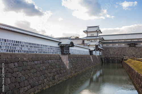 Kanazawa castle in Kanazawa, Japan. photo