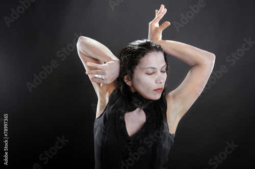 Theatrical Butoh dance photo