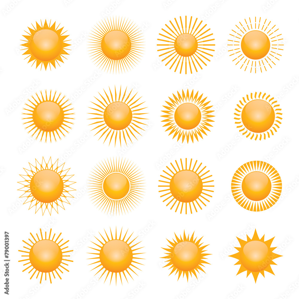 Vector sun symbol Vector sun symbol
