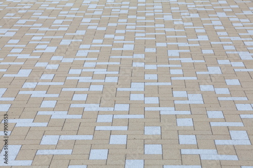 close - up street floor tiles as background..