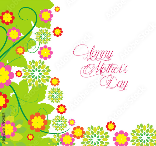 Happy Mothers's Day flowers Background