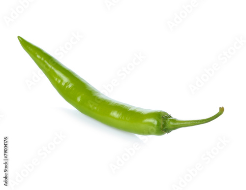 Green pepper isolated on a white background
