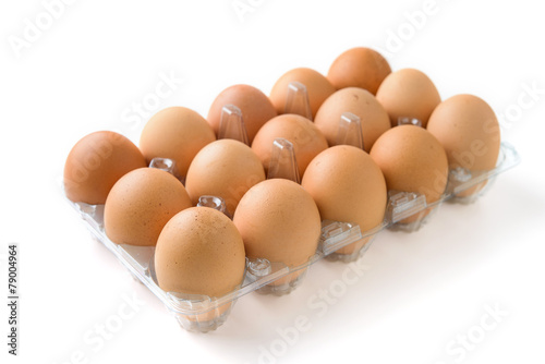 eggs in plastic box