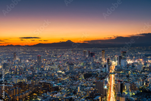 Sunset over Tokyo