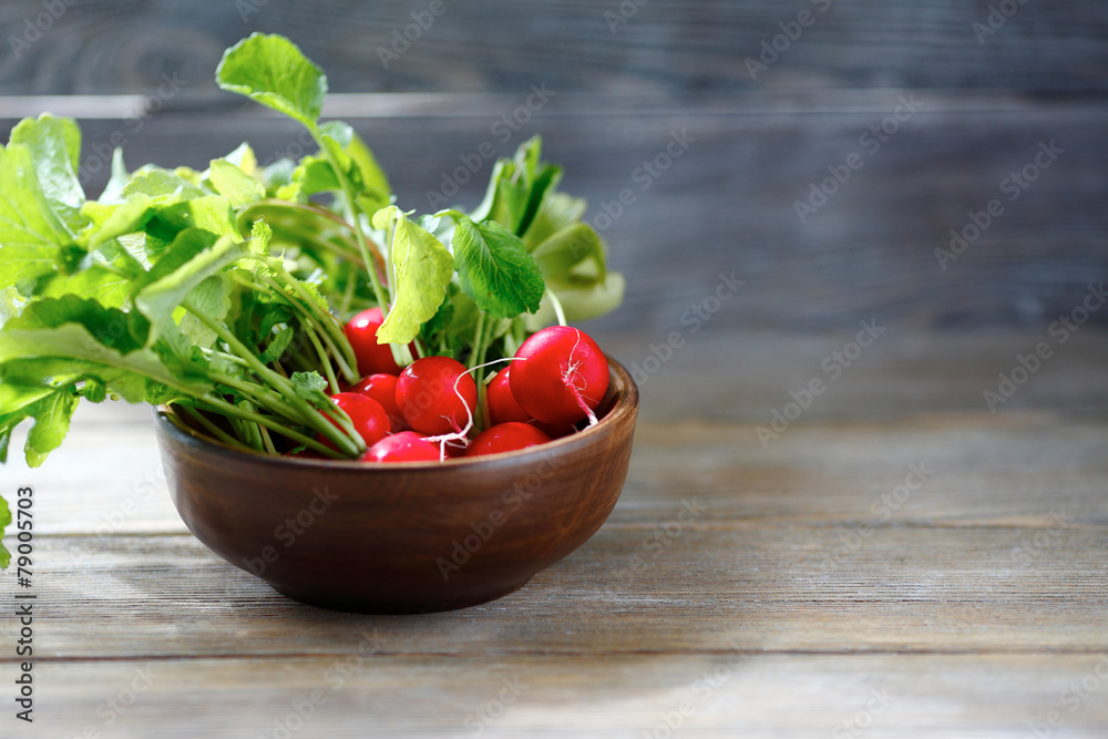 Radishes in a bowl Radishes in a bowl