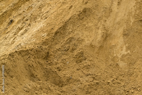 Sand in a quarry