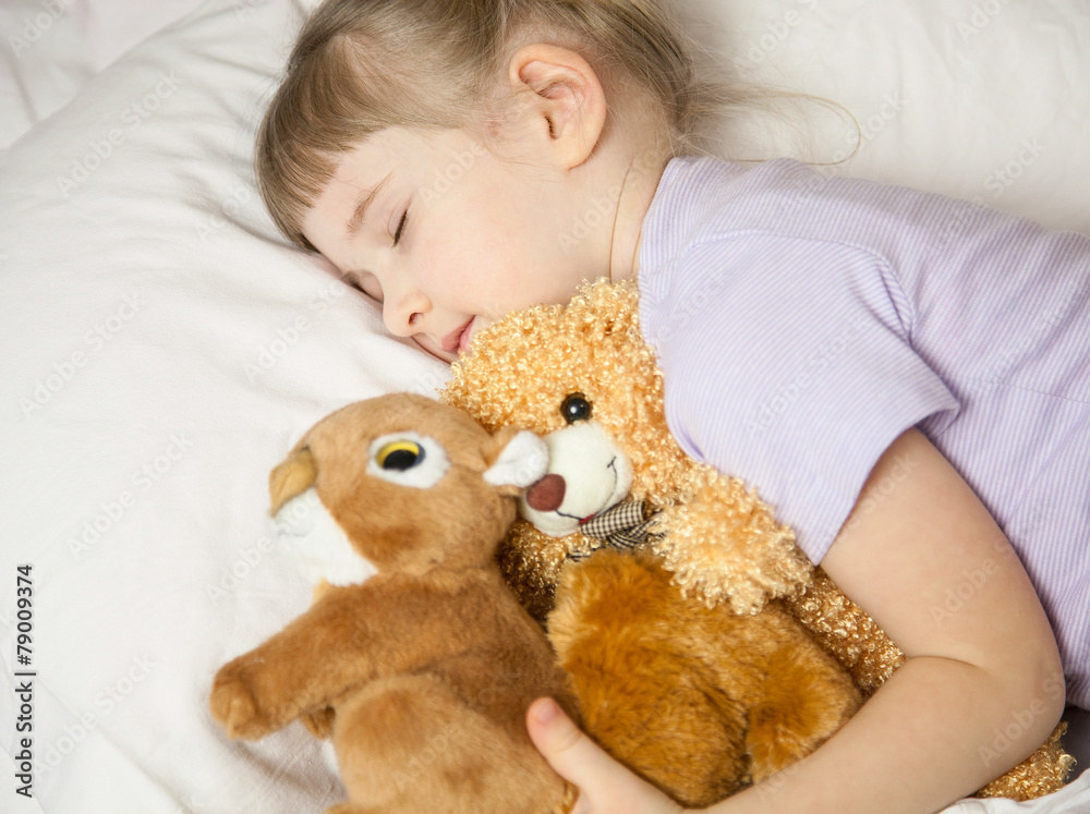 Pretty little girl sleepping Pretty little girl sleepping