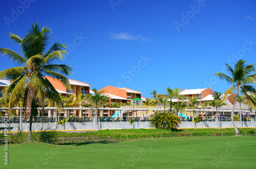 Luxury resort beach in Punta Cana, Dominican Republic © ValentinValkov