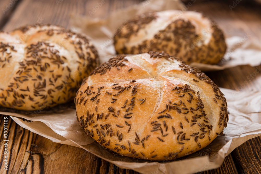 Fresh baked Rolls (with Caraway) Fresh baked Rolls (with Caraway)