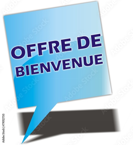 bouton offre de bienvenue