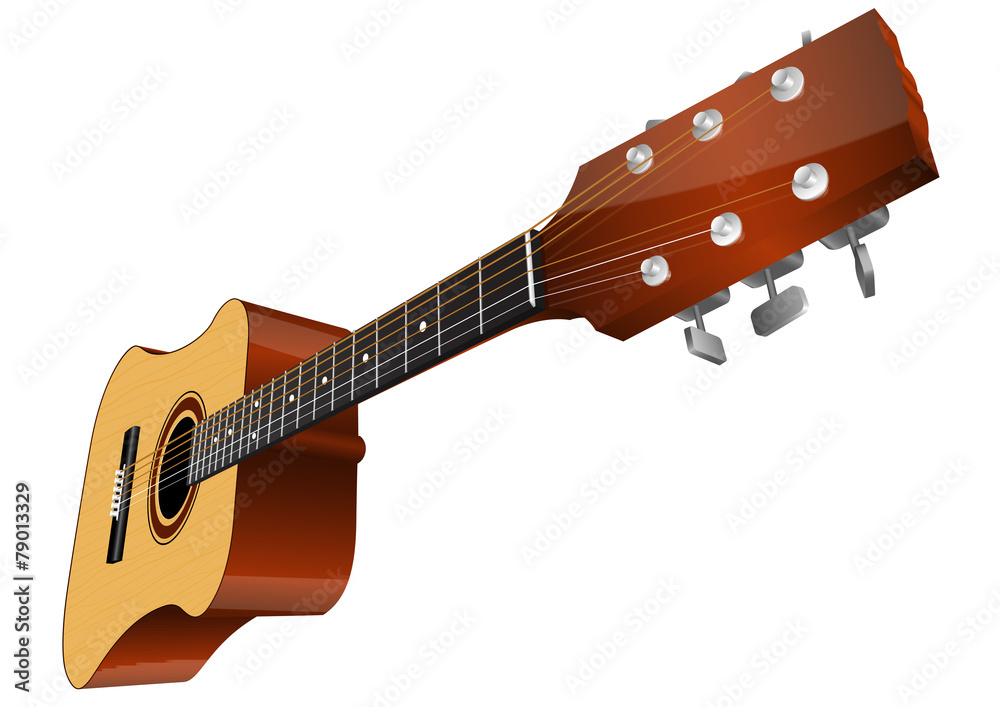 Naklejka premium Guitar vector illustration