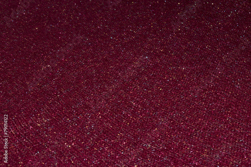 Dark red wool fabric with shiny thread