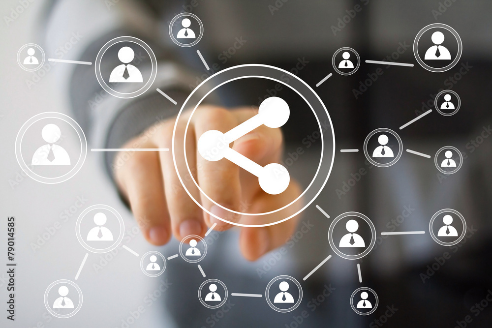 Business button share web communication icon Business button share web communication icon