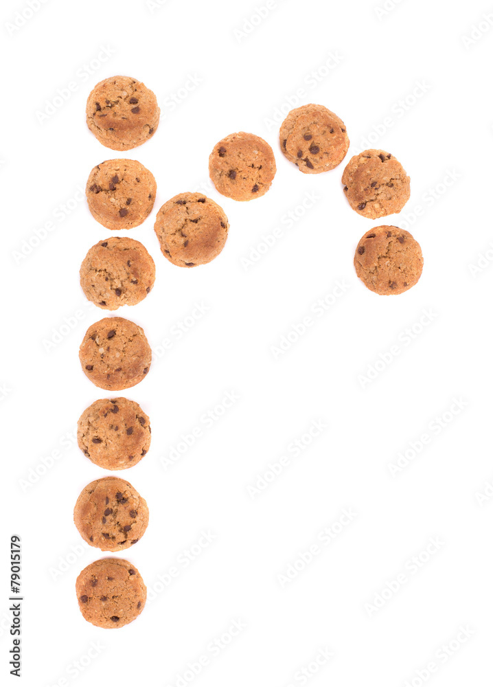 Letters made of Oatmeal cookies Letters made of Oatmeal cookies
