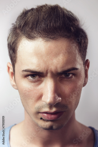 Portrait of young hipster male