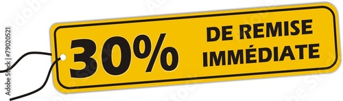 bouton 30% de remise immédiate