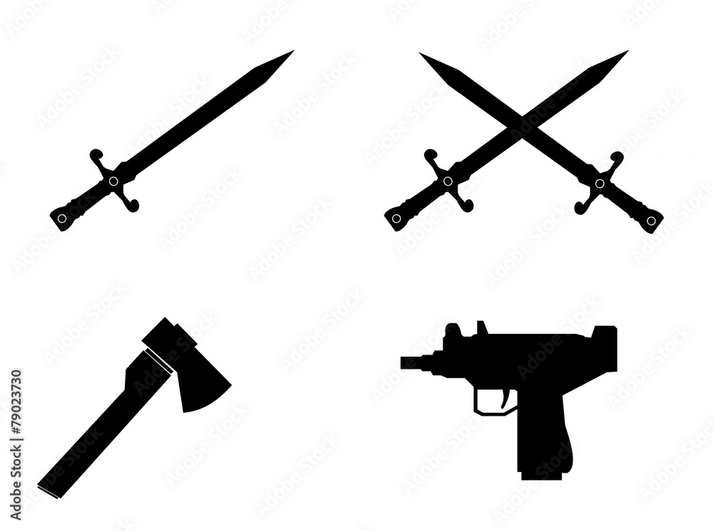 Armes en 4 icônes Armes en 4 icônes