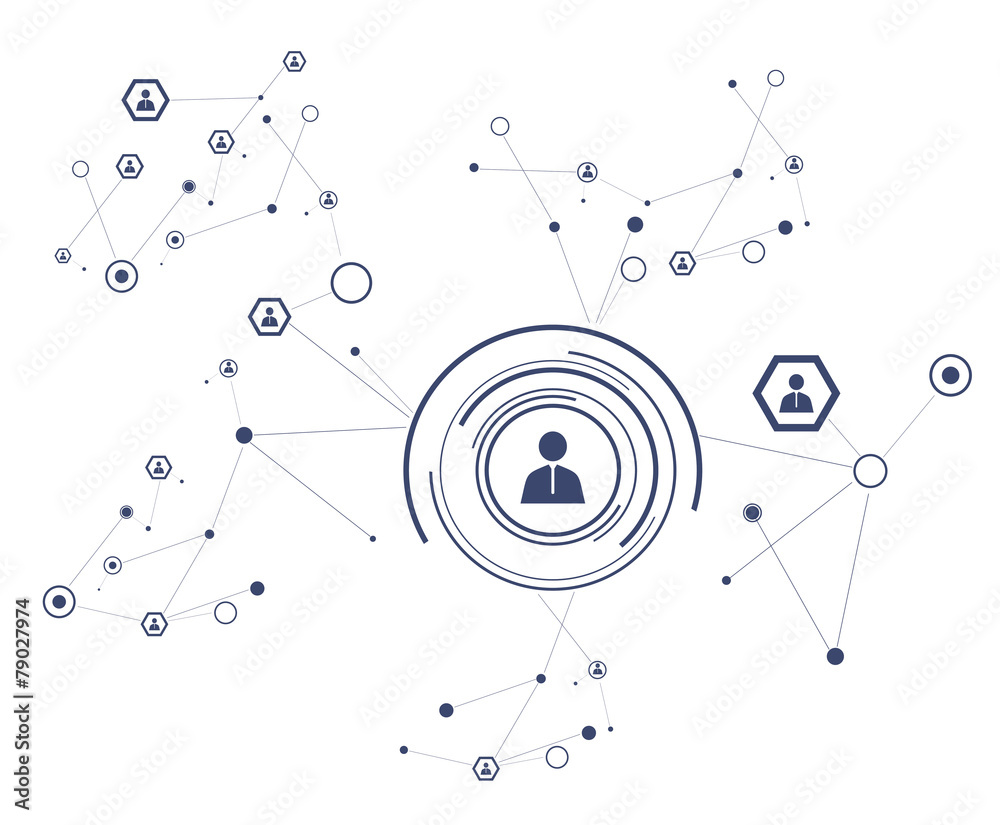 Social network concept. Social network concept.