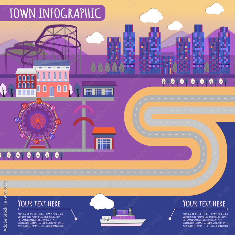 town infographics