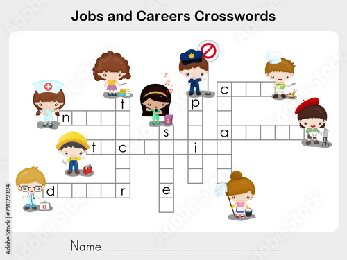 Jobs and Careers Crosswords - Worksheet for education