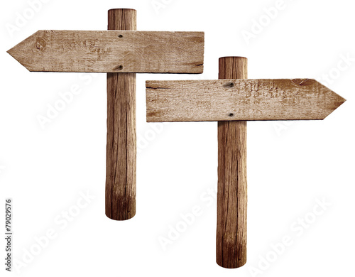 Old wooden road signs right...