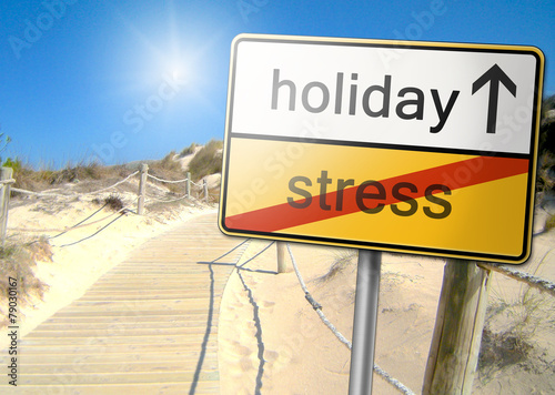 Sign hectic holiday stress